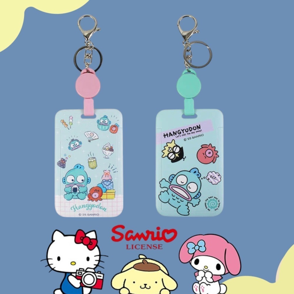 正版 人魚漢頓 帕恰狗 滑蓋伸縮證件套 識別證套 悠遊卡套 感應卡夾 票卡套 證件套 鑰匙圈 COCOS KA199-細節圖2