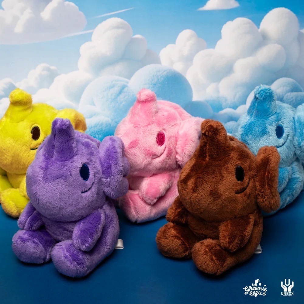 UNBOX Elfie SURPRISE PUFF 驚喜 毛絨大象 小象 毛絨玩偶 吊飾盒玩 COCOS TU00-細節圖3