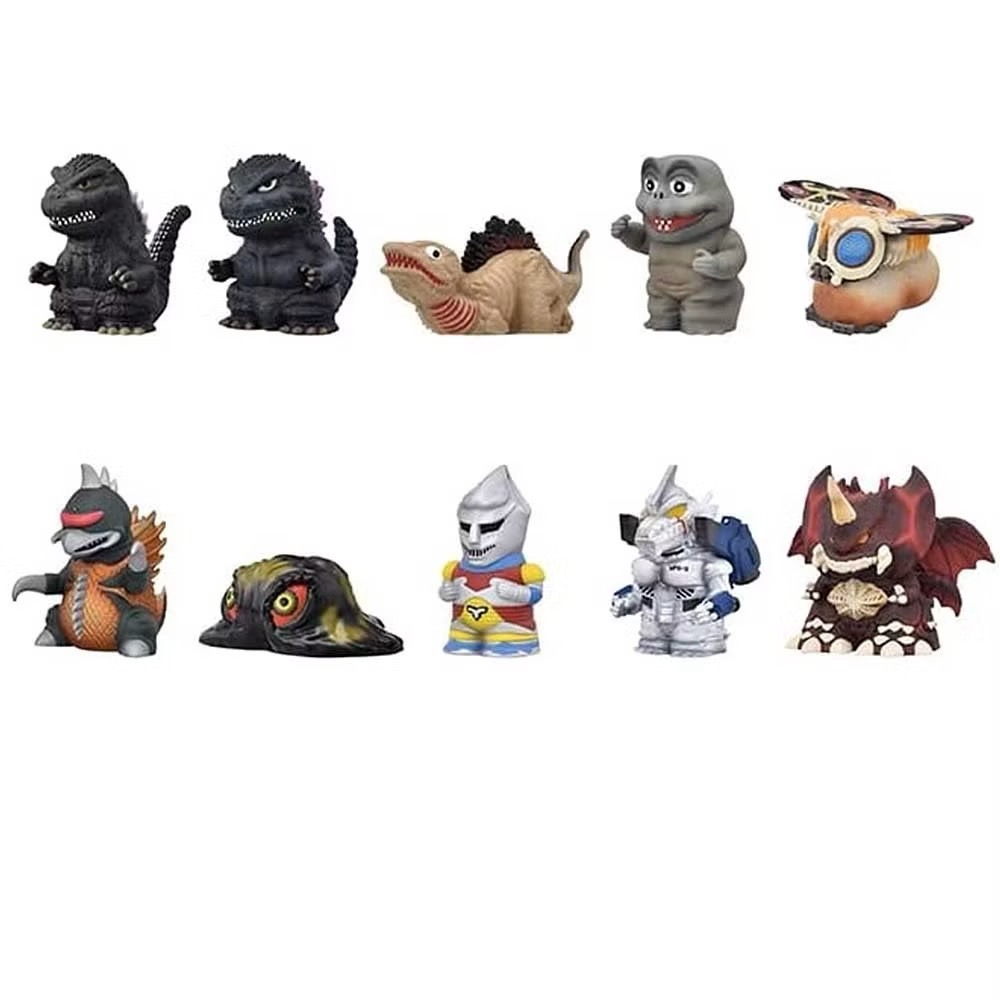 正版 Ensky 哥吉拉 第二彈 軟膠指偶公仔 玩具擺飾 盲包 盲抽 隨機出貨 無法挑款 COCOS TU003-細節圖3