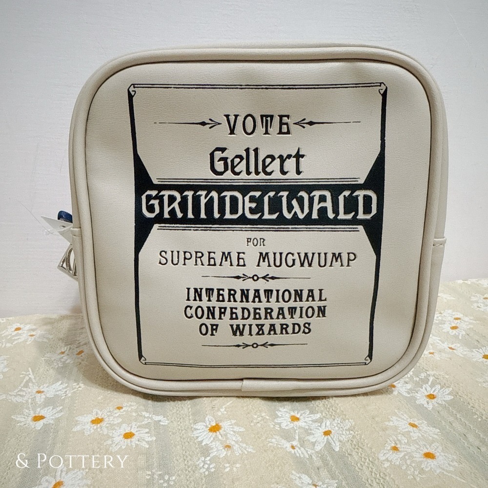 Fantastic Beasts × Flapper 葛林戴華德競選海報拉鍊萬用包 收納袋 怪獸與牠們的產地聯名-細節圖6