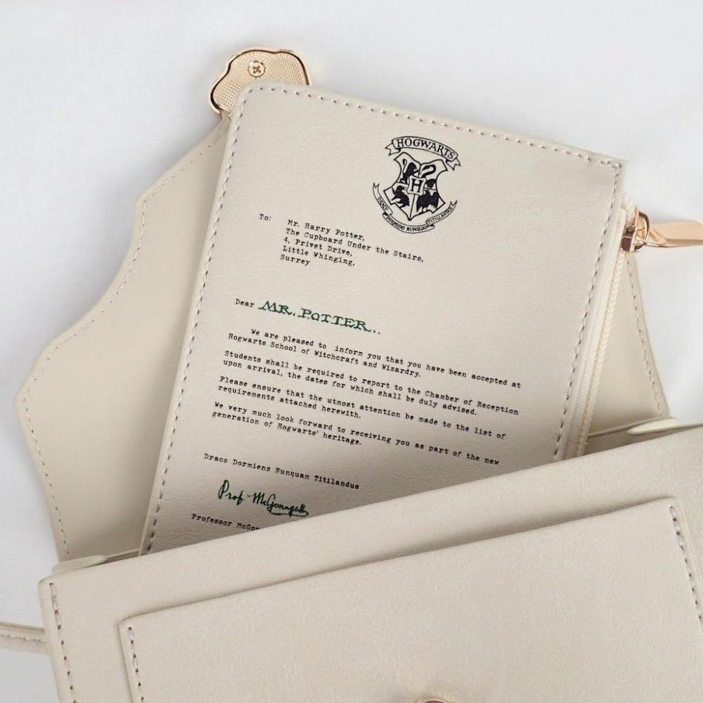 Harry Potter × Flapper 哈利波特聯名肩背包-霍格華茲入學通知書、咆哮信｜側背/斜背包/子母包-細節圖3