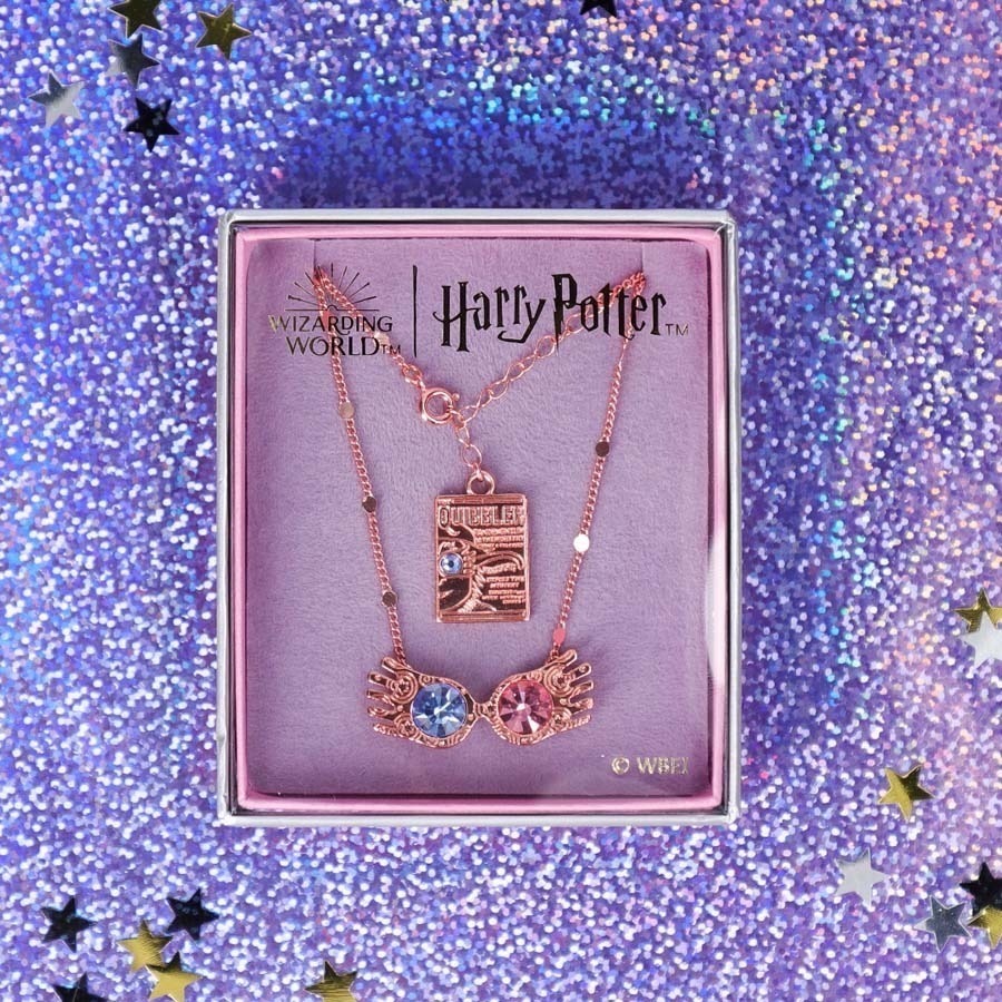 🇯🇵日本 Mahou Dokoro 露娜迷幻七彩眼鏡+謬論家吊墜項鍊 哈利波特 Harry Potter-細節圖2