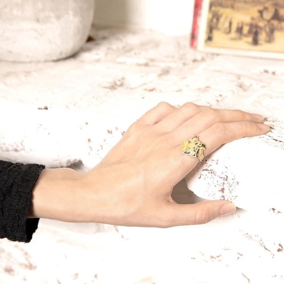 🇯🇵日本 Harry Potter × Palnart Poc 哈利波特聯名戒指 霍格華茲校徽、巧克力蛙-細節圖3