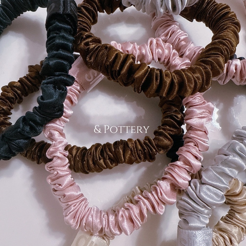 🔥現貨 🇦🇺澳洲 slip 真絲髮圈【單條/拆售】細款 不傷髮 不咬髮 大腸髮圈 絲綢貴婦髮圈-細節圖2