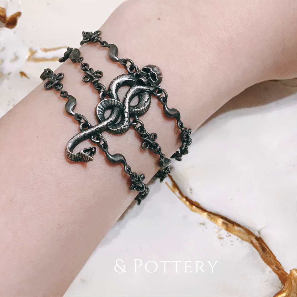 Harry Potter × Q-pot. 黑魔標記手鍊 哈利波特聯名-細節圖3