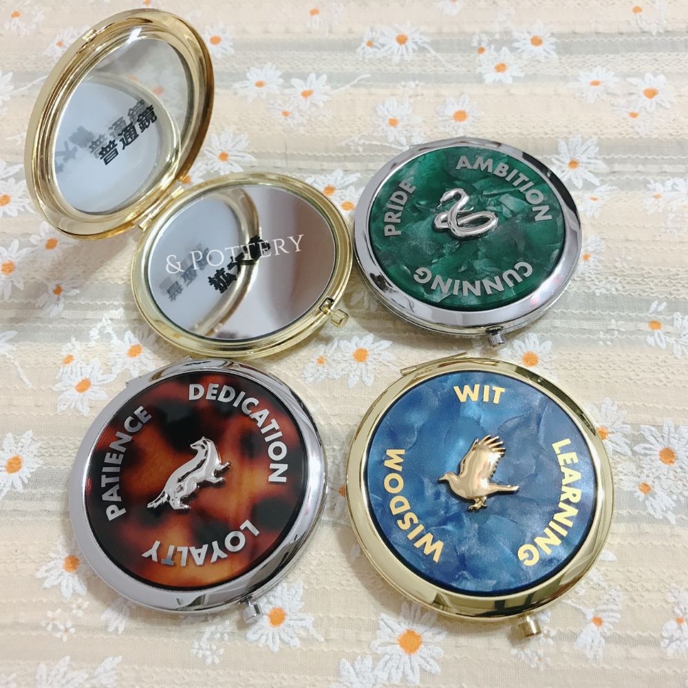 🔥現貨🇯🇵日本 Mahou Dokoro 學院玳瑁隨身鏡 化妝鏡 摺疊鏡 小鏡子 哈利波特Harry Potter-細節圖2