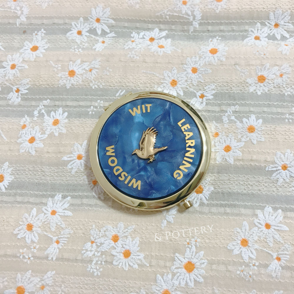 🔥現貨 🇯🇵日本 Mahou Dokoro 學院玳瑁隨身化妝鏡 摺疊鏡 Harry Potter 哈利波特 霍格華-規格圖2