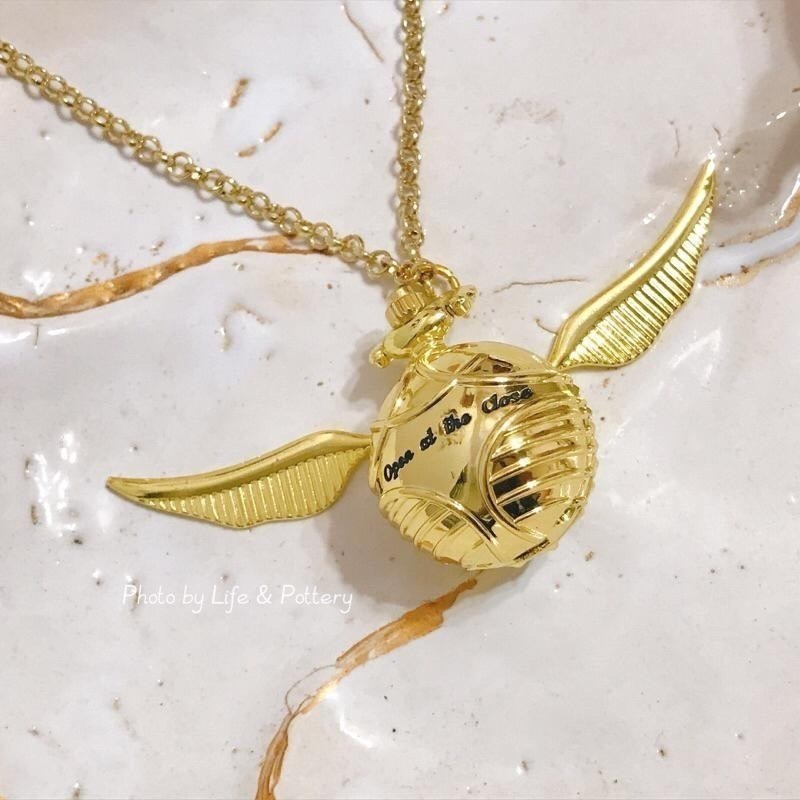 🇬🇧英國 哈利波特 金探子懷錶項鍊 Harry Potter周邊-細節圖2