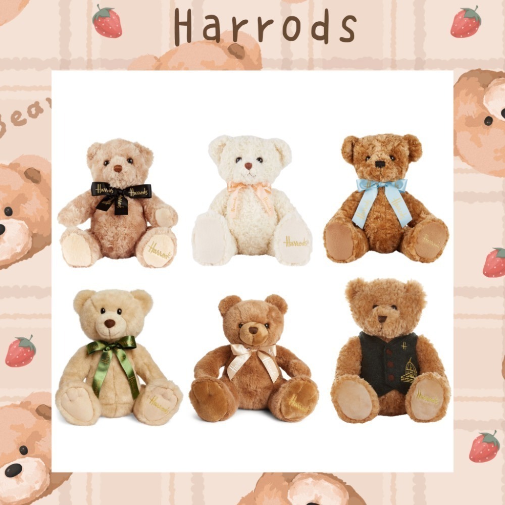 🇬🇧英國 Harrods 哈洛德泰迪熊玩偶 Margarita、Jacob、Leo 小熊 絨毛娃娃-細節圖2