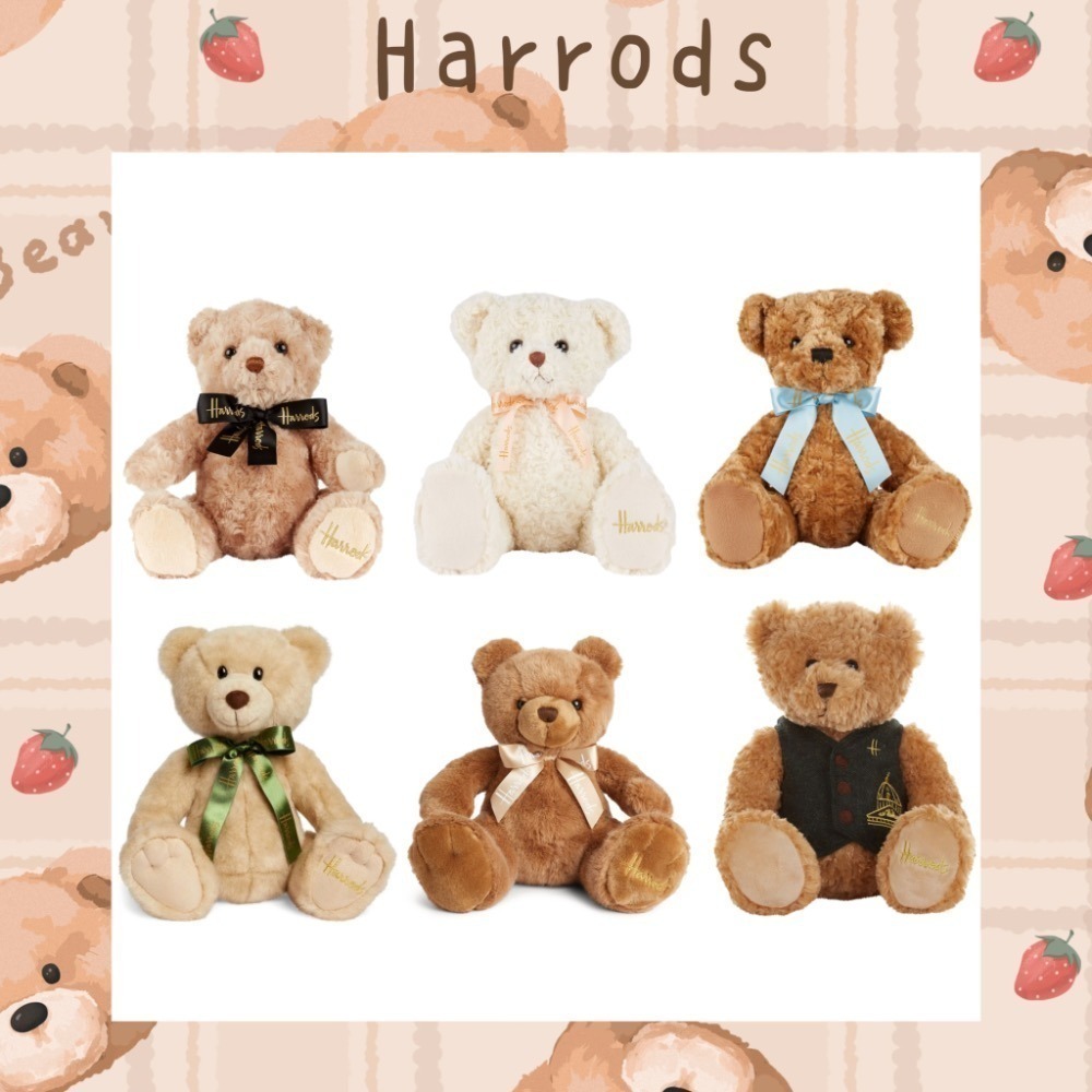 🔥現貨 🇬🇧英國 Harrods 哈洛德泰迪熊玩偶 Margarita、Jacob、Leo 小熊 絨毛娃娃-細節圖2