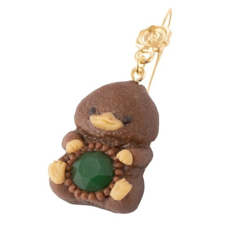 Fantastic Beasts × Q-pot. 玻璃獸寶寶餅乾造型耳環 針式、夾式 耳夾 怪獸與牠們的產地聯名-規格圖3