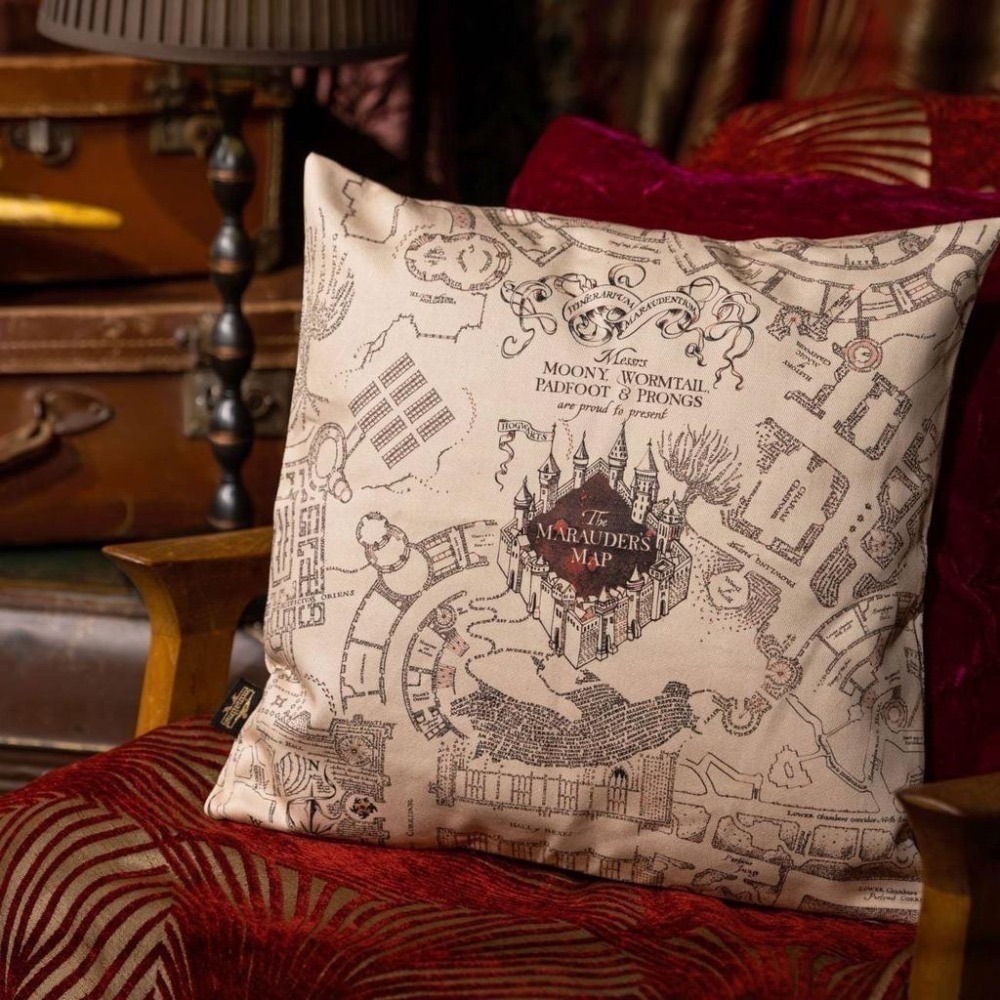 Harry Potter × MinaLima 哈利波特抱枕套 預言家日報、劫盜地圖、布萊克家族樹掛毯-細節圖2