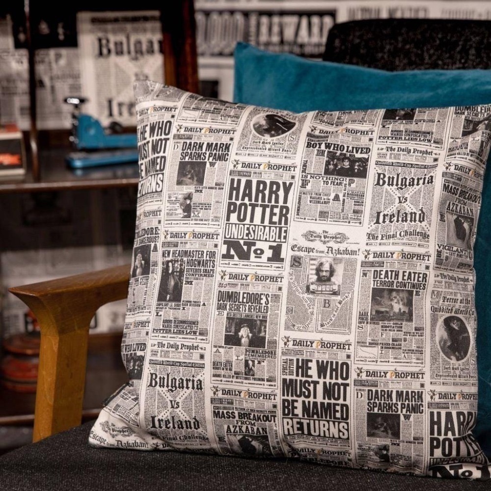 Harry Potter × MinaLima 哈利波特抱枕套 預言家日報、劫盜地圖、布萊克家族樹掛毯-細節圖3