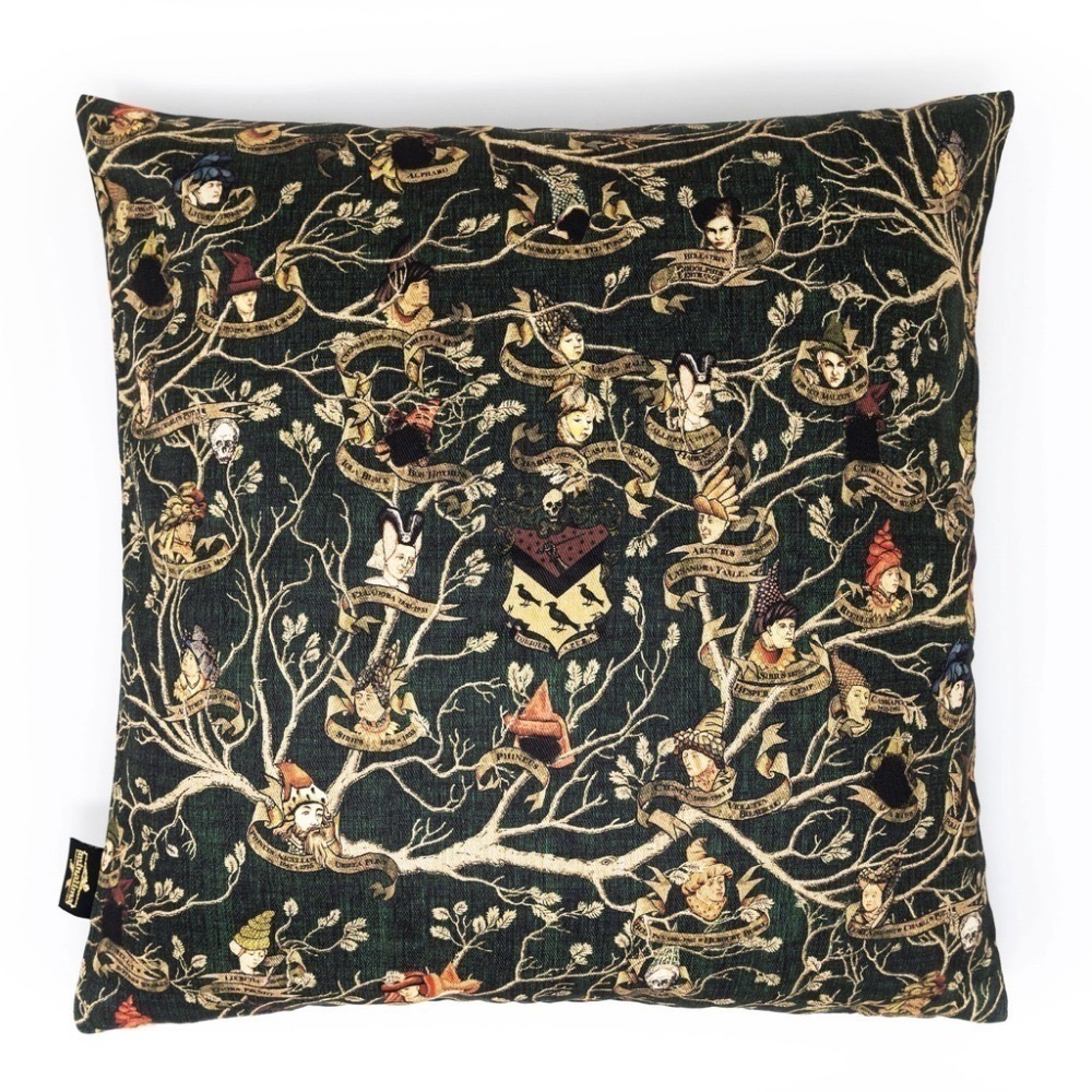 Harry Potter × MinaLima 哈利波特抱枕套 預言家日報、劫盜地圖、布萊克家族樹掛毯-規格圖5