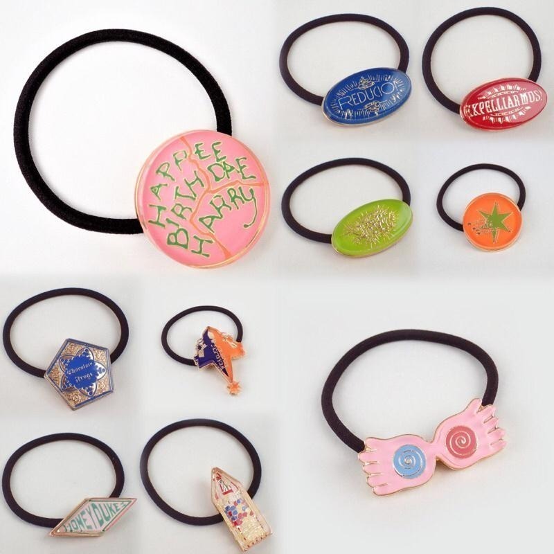 🔥現貨 Harry Potter × Flapper 哈利波特聯名壓克力造型髮圈 露娜 七彩迷幻眼鏡-細節圖2