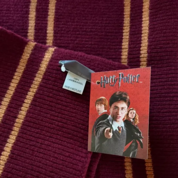 🇬🇧英國 Lochaven 學院條紋純羊毛圍巾🐑蘇格蘭製 哈利波特 Harry Potter-細節圖9
