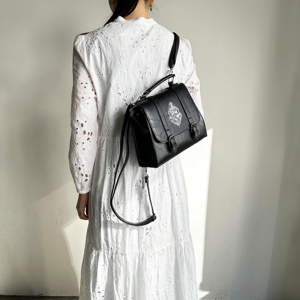 Harry Potter × Flapper 霍格華茲校徽、學院徽章迷你劍橋包｜手提/側背/後背包 斜背包 哈利波特-細節圖3