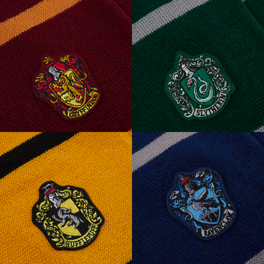 ⚡哈利波特影城 學院徽章針織流蘇圍巾 Harry Potter 哈利波特周邊 霍格華茲-細節圖2