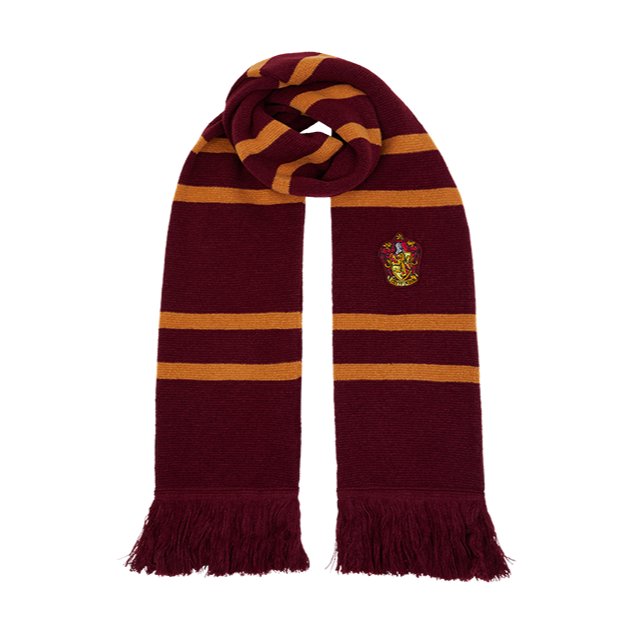 ⚡哈利波特影城 學院徽章針織流蘇圍巾 Harry Potter 哈利波特周邊 霍格華茲-規格圖11