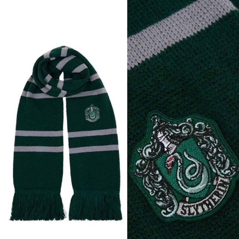 🇬🇧倫敦影城 學院徽章針織流蘇圍巾 Harry Potter 哈利波特周邊 霍格華茲-規格圖8