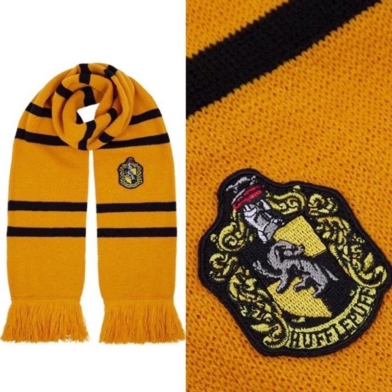 🇬🇧倫敦影城 學院徽章針織流蘇圍巾 Harry Potter 哈利波特周邊 霍格華茲-規格圖8