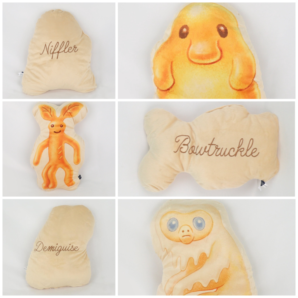 🔥現貨+預 Fantastic Beasts × Flapper 怪獸與牠們的產地麵包造型靠墊/抱枕 玻璃獸木精幻影猿-細節圖5