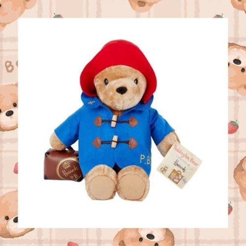 🇬🇧英國 Harrods 哈洛德帕丁頓泰迪熊玩偶 Paddington Bear 42cm 柏靈頓/派丁頓熊填充娃娃