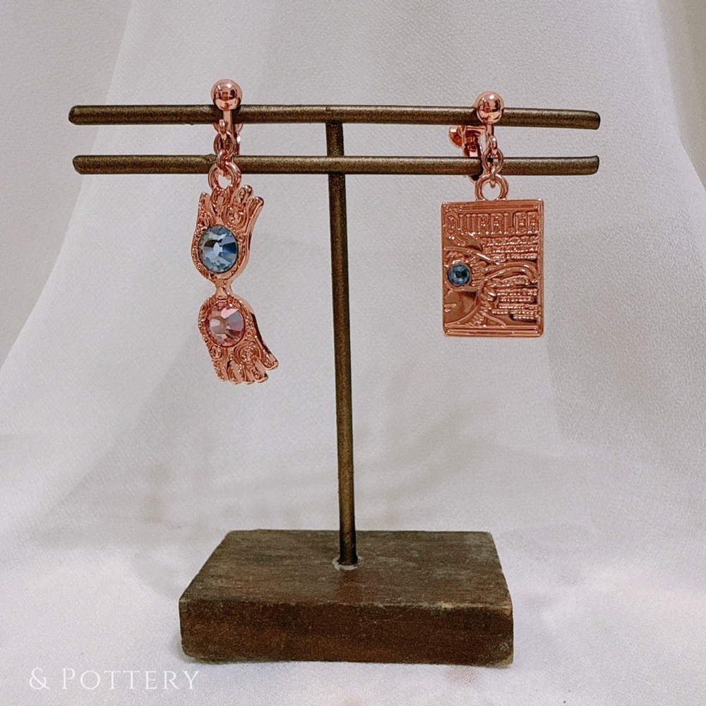 🇯🇵日本 Mahou Dokoro 露娜七彩迷幻眼鏡+謬論家耳環 夾式 針式 哈利波特 HarryPotter-細節圖4