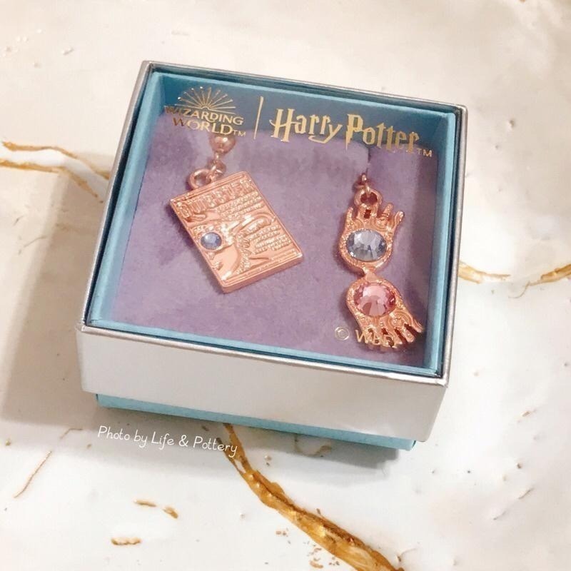 🇯🇵日本 Mahou Dokoro 露娜七彩迷幻眼鏡+謬論家耳環 夾式 針式 哈利波特 HarryPotter-細節圖7