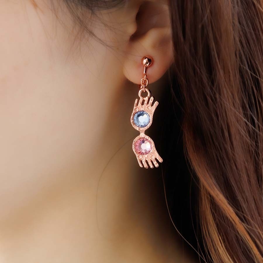 🇯🇵日本 Mahou Dokoro 露娜七彩迷幻眼鏡+謬論家耳環 夾式 針式 哈利波特 HarryPotter-細節圖9