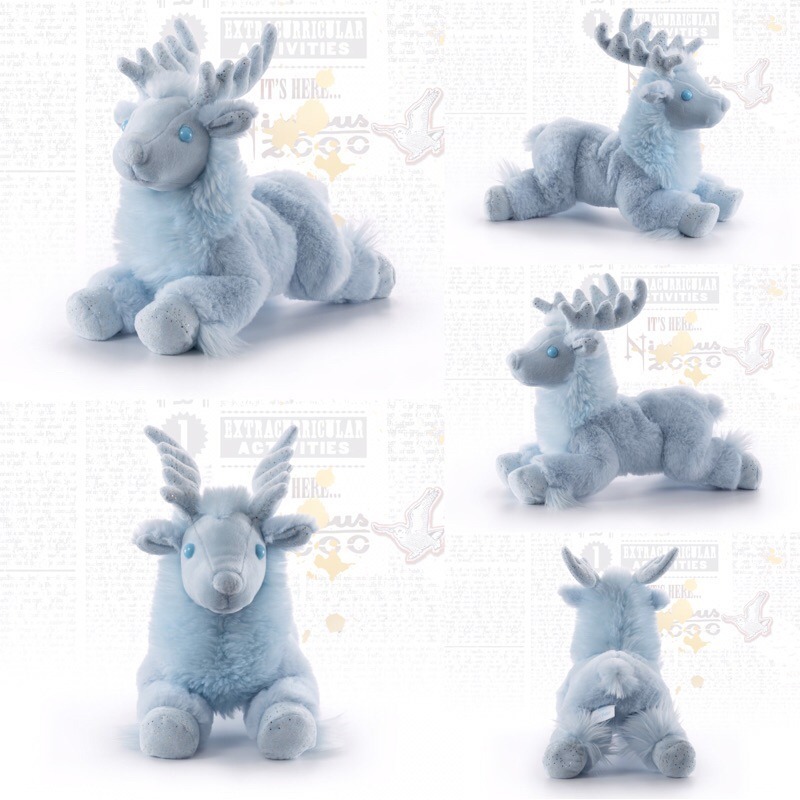 Harry Potter × Noble Collection 護法咒形態動物玩偶 填充娃娃 哈利波特周邊-規格圖1