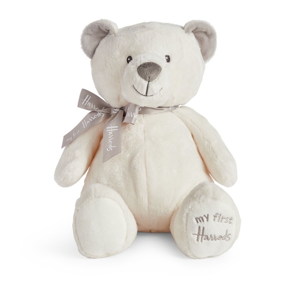 🇬🇧英國 Harrods 哈洛德My First系列動物玩偶 白熊、小狗、大象 絨毛娃娃-規格圖2