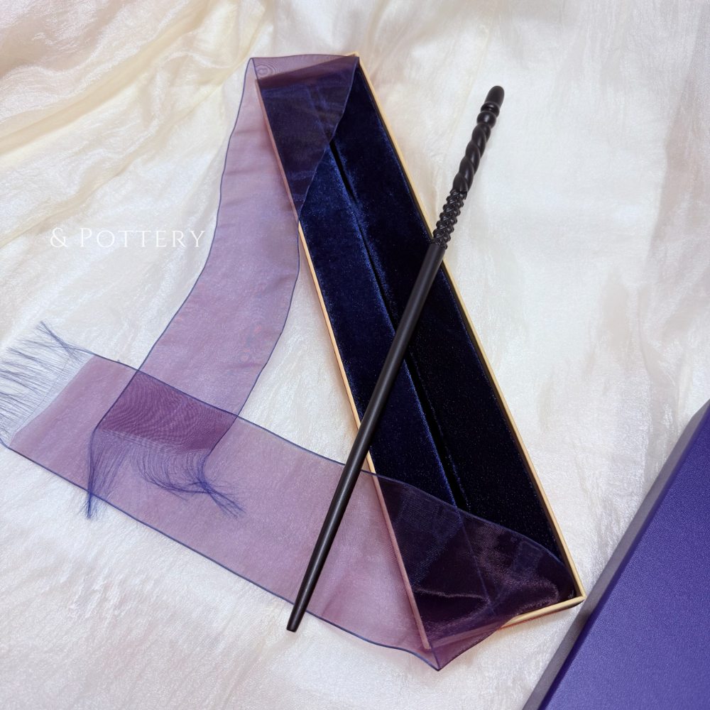 Harry Potter × Noble Collection 哈利波特角色魔杖-奧利凡德盒裝版 哈利 妙麗 榮恩 露娜-細節圖9