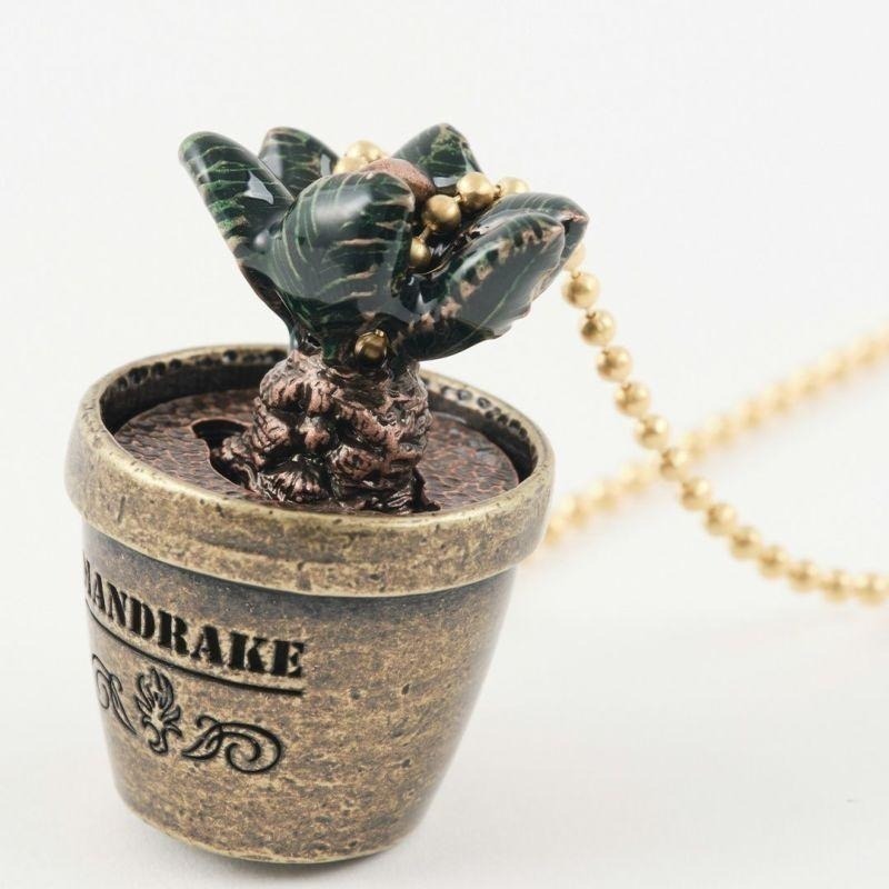 Harry Potter × Q-pot. 尖叫魔蘋果盆栽/曼德拉草項鍊 哈利波特聯名周邊-細節圖2