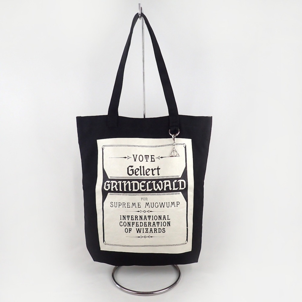 Fantastic Beasts × Flapper 葛林戴華德競選海報棉布托特包｜手提/單肩包 怪獸與牠們的產地聯名-細節圖7
