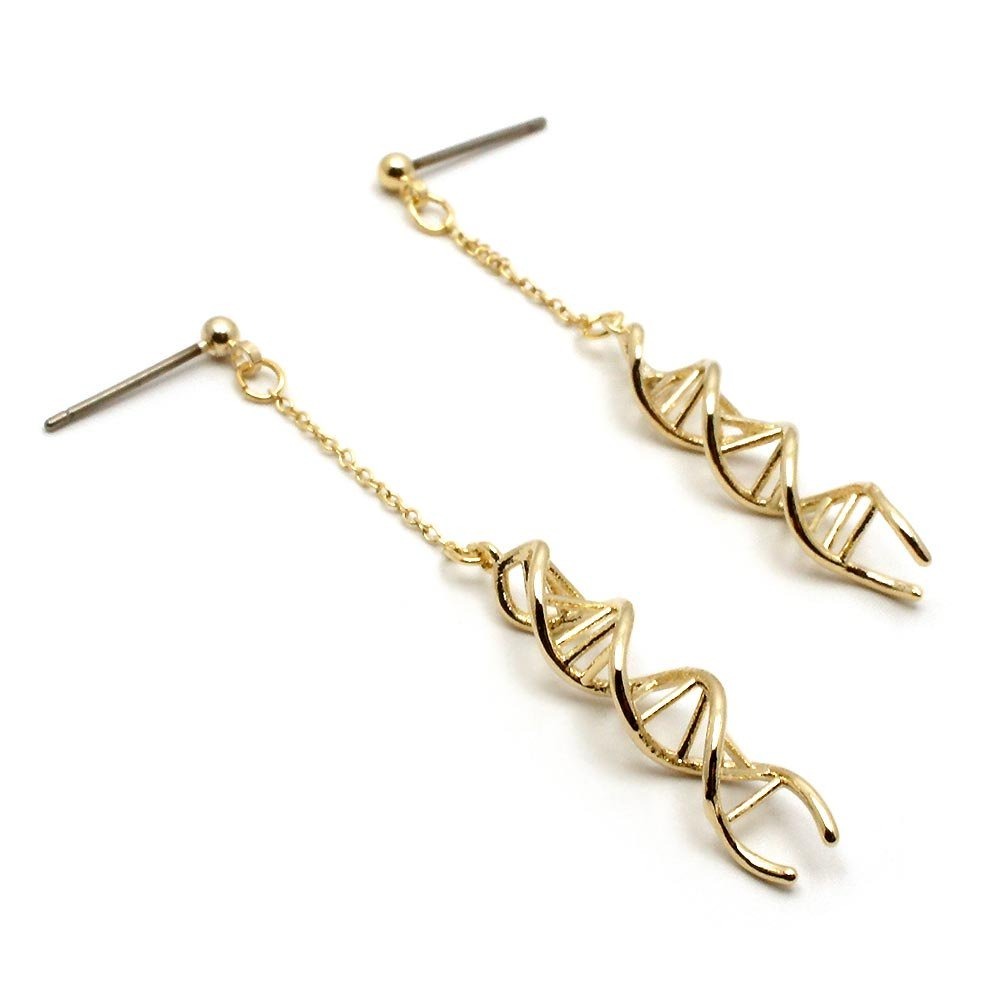 🇯🇵日本 gargle 科學系列:DNA耳環 針式、夾式 耳夾 耳飾-規格圖3