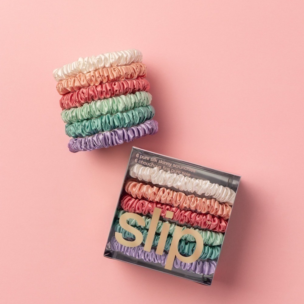 🔥現貨+預購 🇦🇺澳洲 slip 真絲髮圈【盒裝】細/迷你 款式齊全✨不傷髮 大腸髮圈 絲綢貴婦髮圈-細節圖6