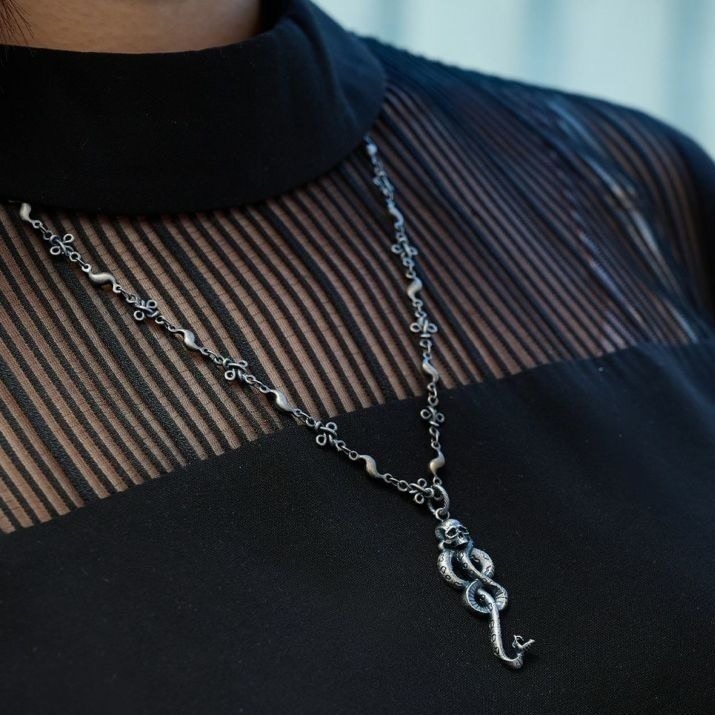 Harry Potter × Q-pot. 黑魔標記系列項鍊 哈利波特聯名-細節圖2