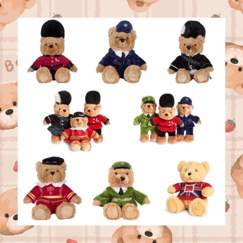 🇬🇧英國 Harrods 哈洛德英倫經典泰迪熊玩偶 衛兵熊、衛士熊、警察熊、吹笛熊、英國國旗熊 填充娃娃