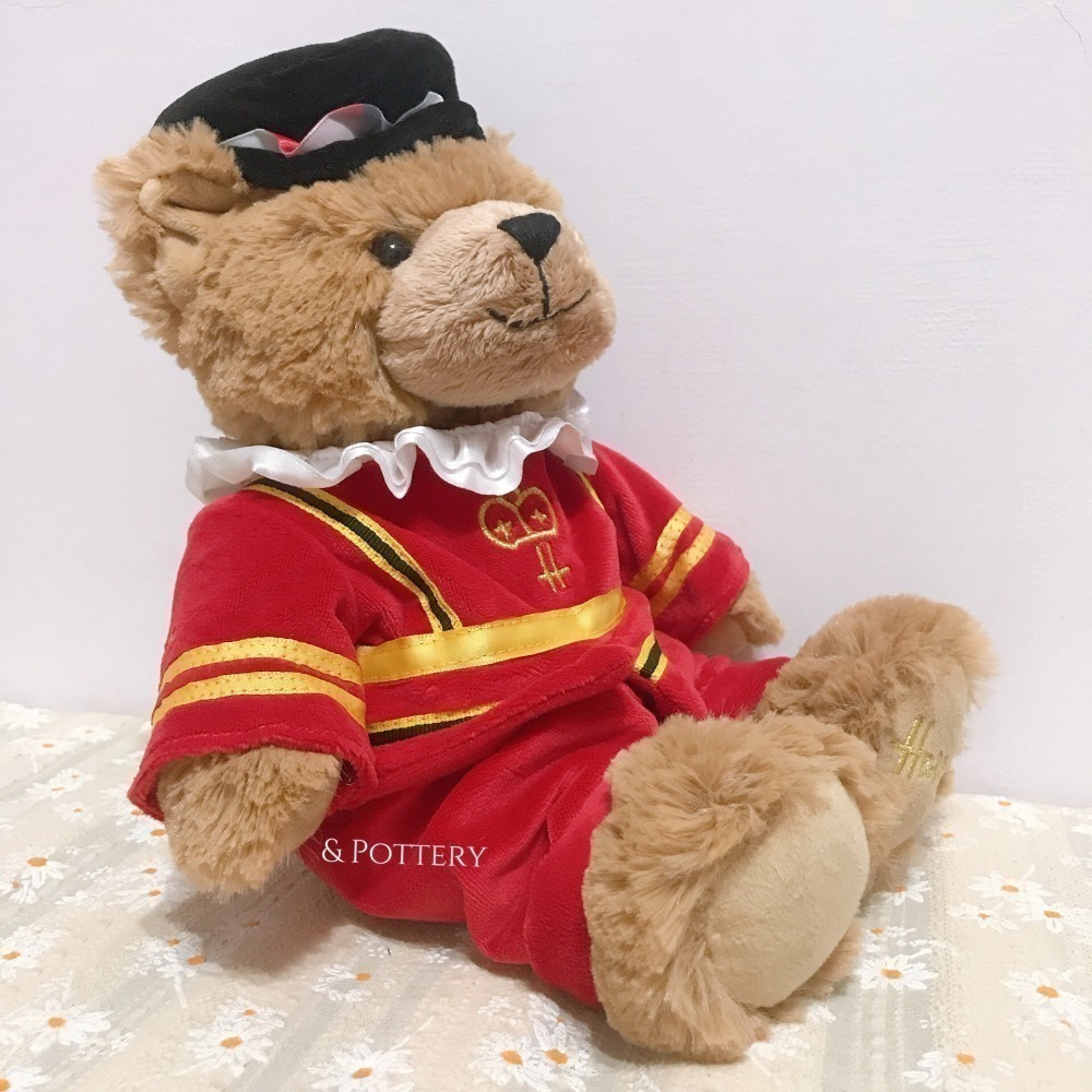 🇬🇧英國 Harrods 哈洛德英倫經典泰迪熊玩偶 衛兵熊、衛士熊、警察熊、吹笛熊、英國國旗熊 絨毛娃娃-細節圖6
