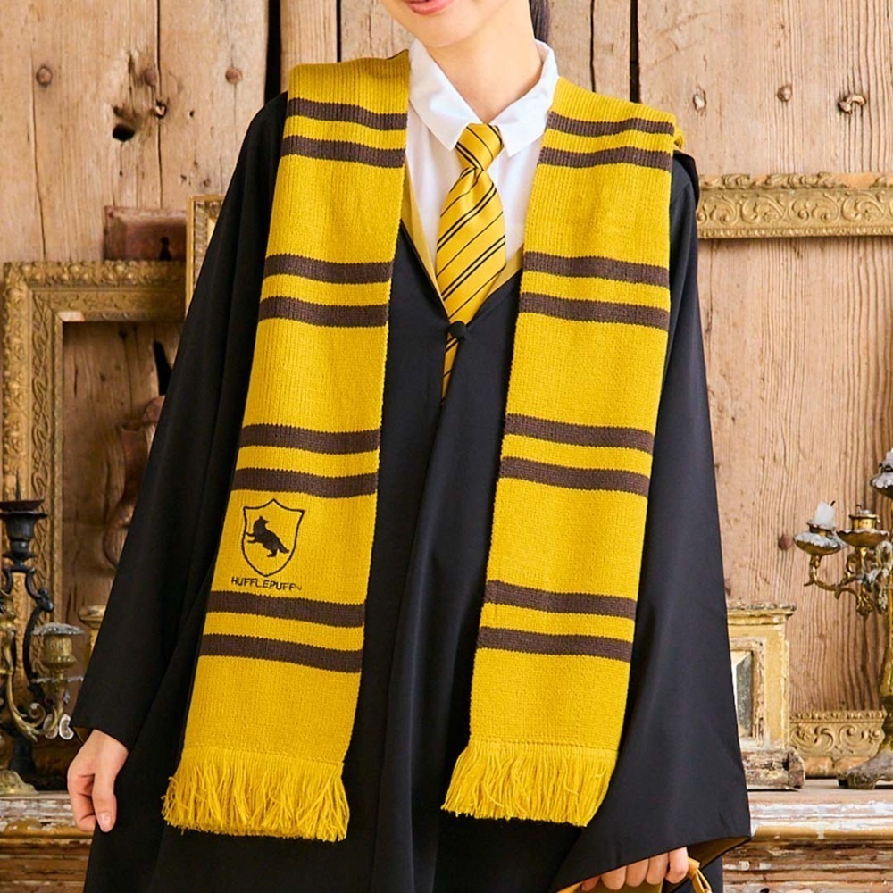 🇯🇵日本 Mahou Dokoro 學院象徵流蘇圍巾 Harry Potter 哈利波特周邊 霍格華茲-規格圖1