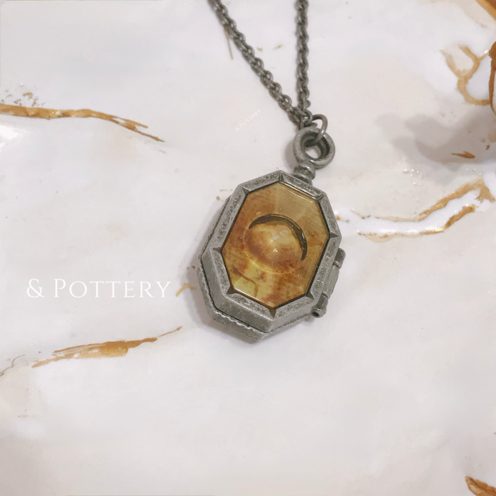 🇯🇵日本 Mahou Dokoro 史萊哲林的小金匣 項鍊 掛墜盒 墜飾盒 哈利波特 Harry Potter-細節圖5