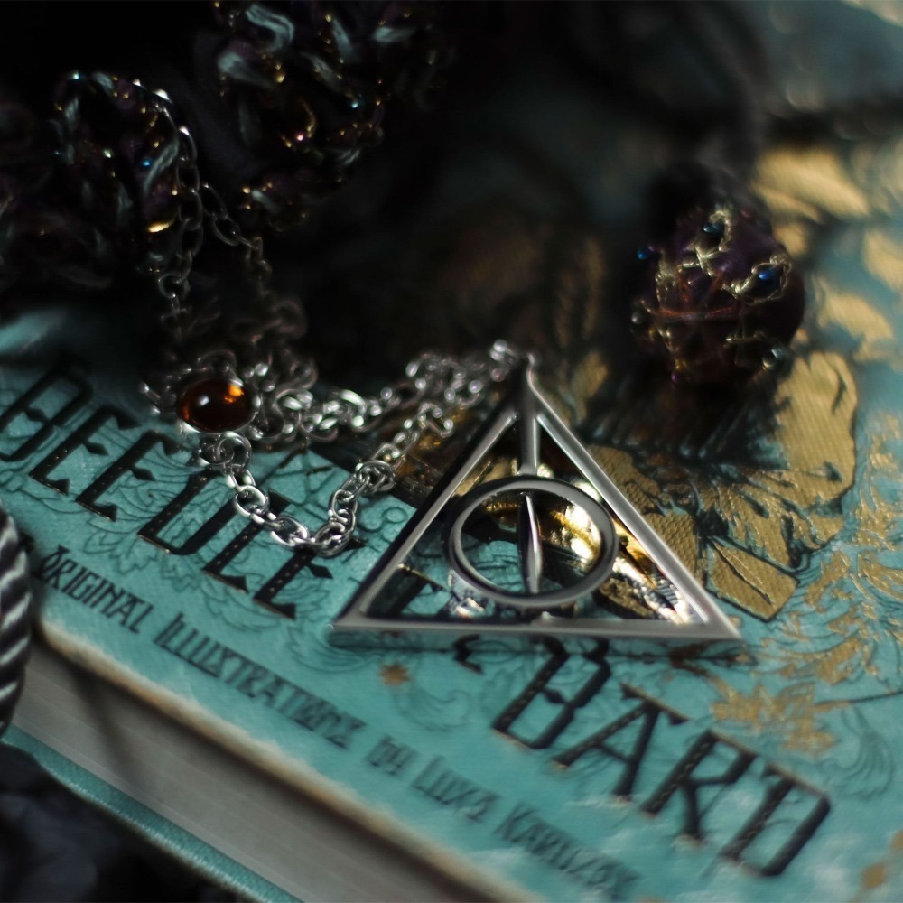 Harry Potter × Noble Collection 死神的聖物標誌項鍊 哈利波特周邊-細節圖2