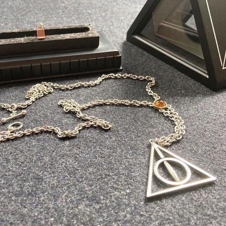 🔥現貨 Harry Potter × Noble Collection 死神聖物標誌項鍊 哈利波特周邊 贊諾·羅古德-細節圖3
