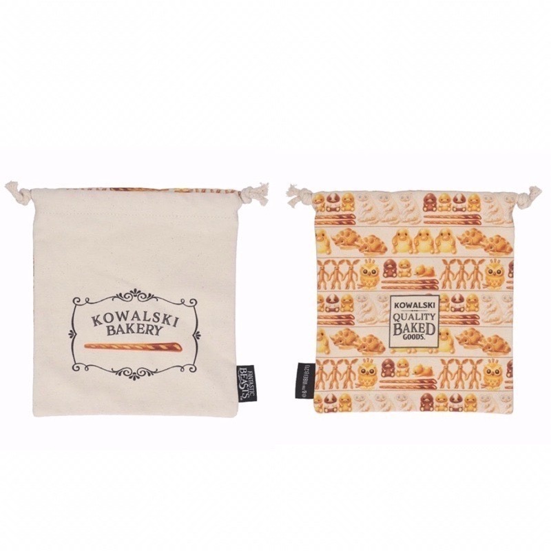 🇯🇵日本 Mahou Dokoro 怪獸與牠們的產地 科沃斯基烘培坊棉質手提袋 束口袋 收納包 玻璃獸 麵包坊-規格圖9