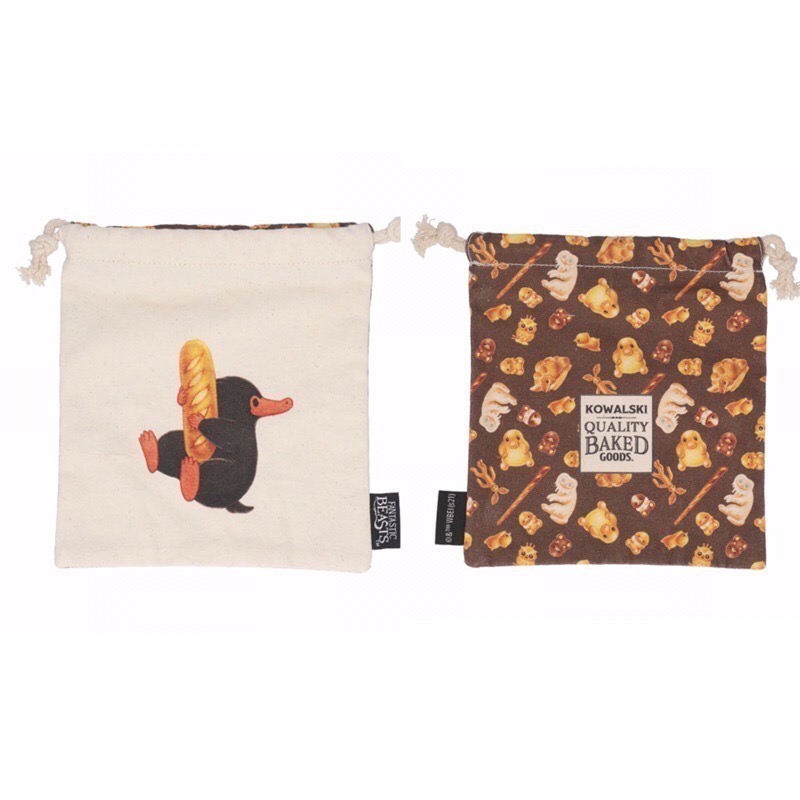 🇯🇵日本 Mahou Dokoro 怪獸與牠們的產地 科沃斯基烘培坊棉質手提袋 束口袋 收納包 玻璃獸 麵包坊-規格圖9