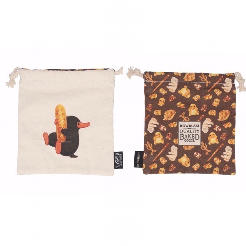 🇯🇵日本 Mahou Dokoro 怪獸與牠們的產地 科沃斯基烘培坊棉質手提袋 束口袋 收納包 玻璃獸 麵包坊-規格圖9