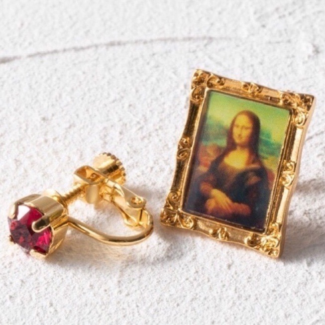 🔥現+預 🇯🇵日本 gargle 世界名畫耳環 針式、夾式 耳夾 梵谷 莫內 雷諾瓦 馬奈 慕夏 達文西 維納斯-規格圖11