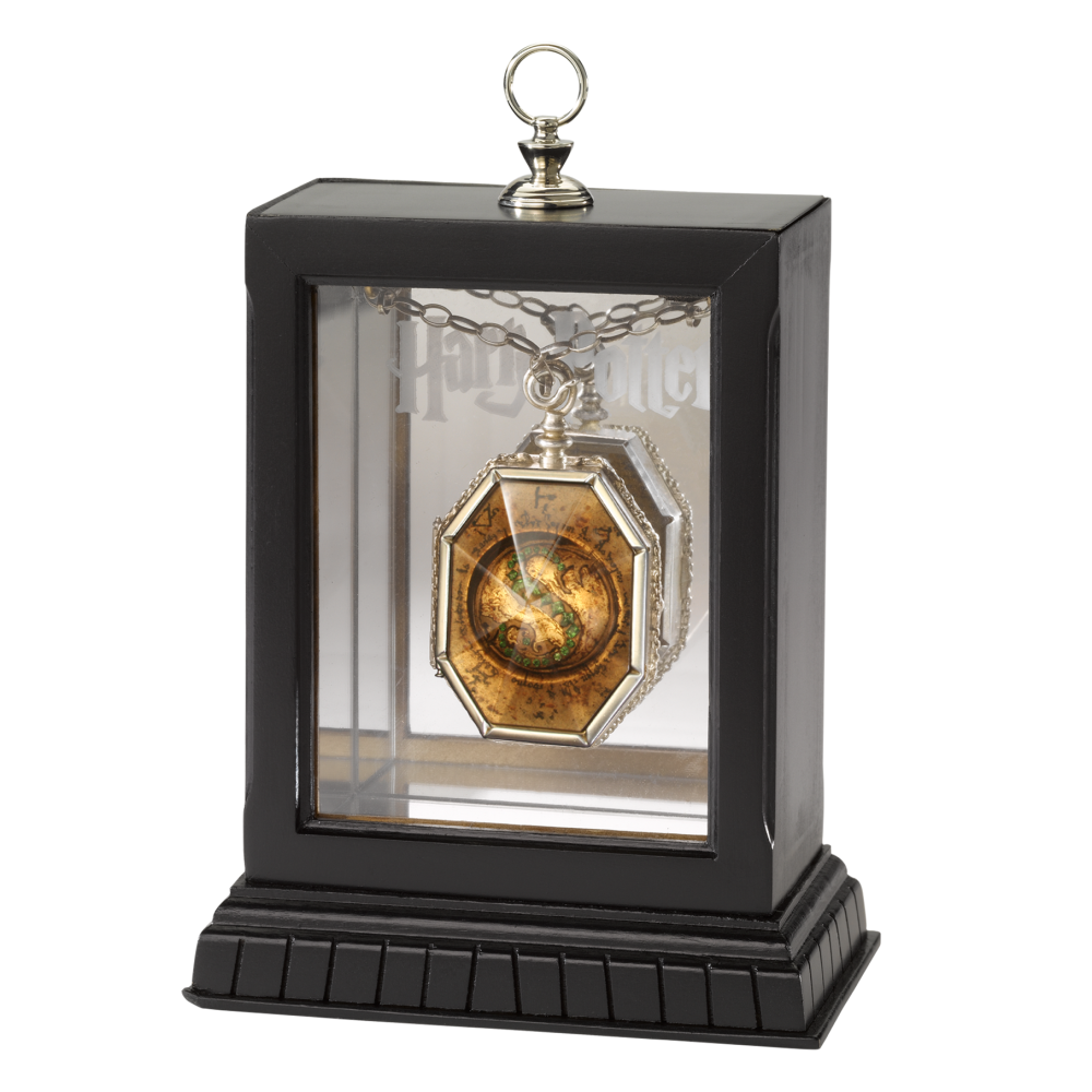 Harry Potter × Noble Collection 史萊哲林的小金匣 掛墜盒 項鍊 墜飾盒 哈利波特周邊-細節圖4