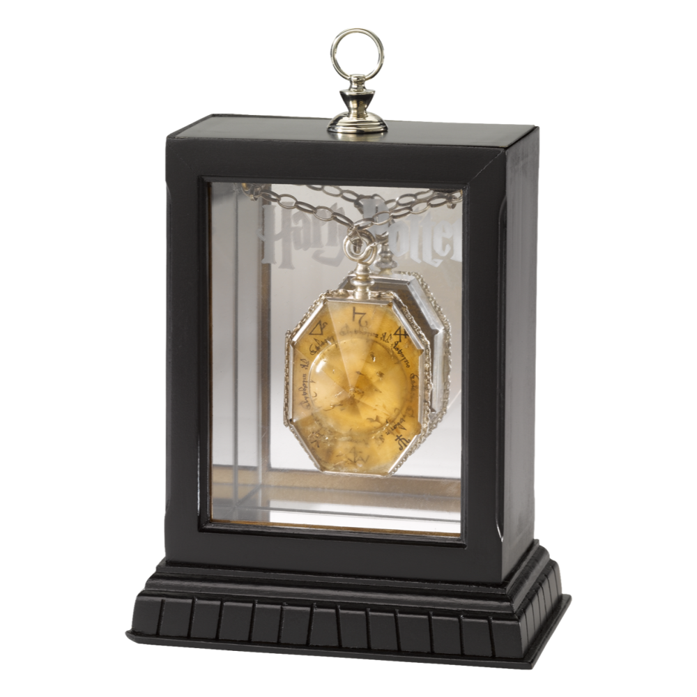 Harry Potter × Noble Collection 史萊哲林的小金匣 掛墜盒 項鍊 墜飾盒 哈利波特周邊-細節圖8